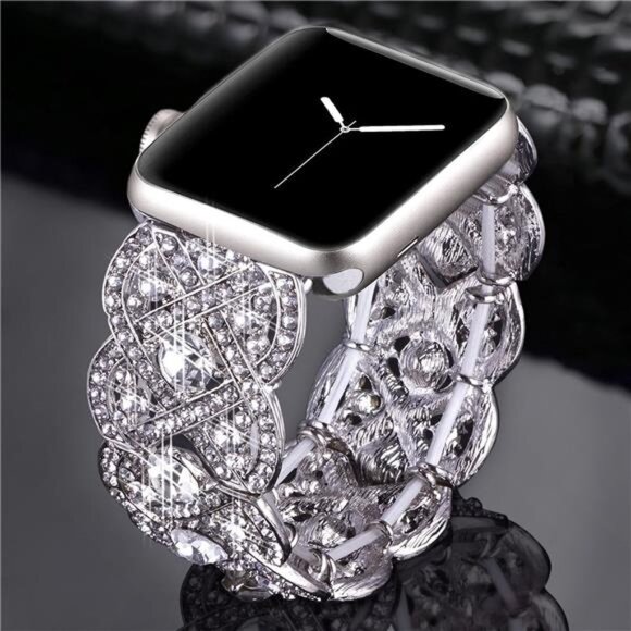Bling Bands for Apple Watch 40mm 44mm Iwatch Series 4 3 2 1, Diamond Rhinestone - Picture 3 of 5